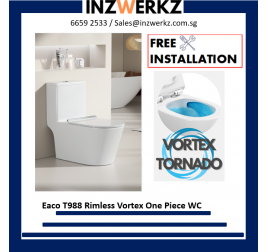 EACO T988 Tornado Flush Rimless WC Free Installation